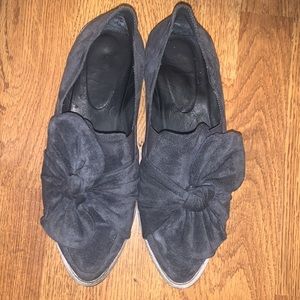 Anthropologie Anthropologie Knotted Suede Bow Flat shoes
